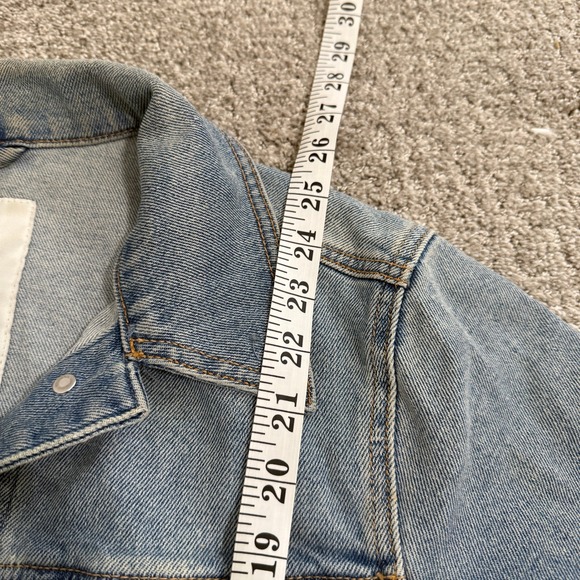 Hollister Denim Jacket‎ Blue Wash Classic Trucker Style Size Medium - Picture 7 of 10